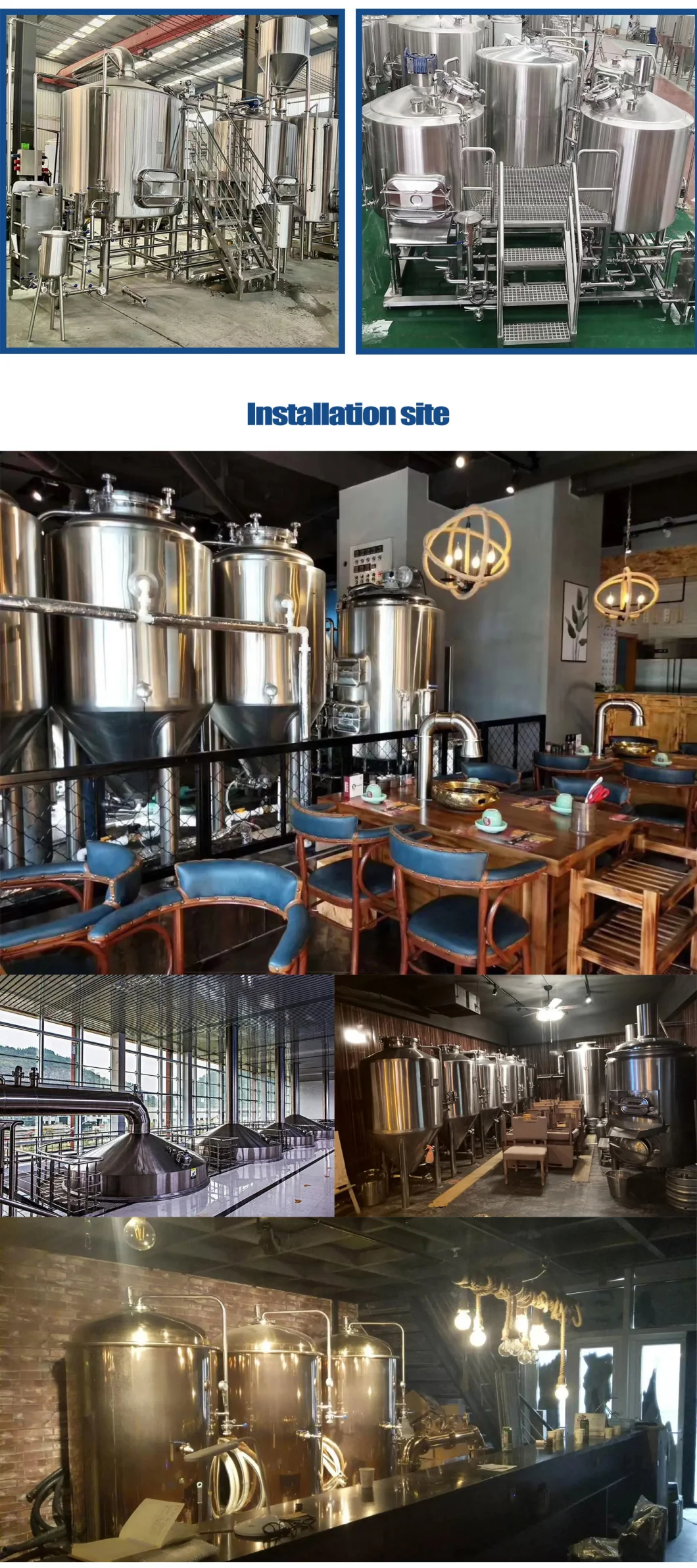 00L 200L 300L 500L 700L 1000L 1bbl 2bbl 3bbl 5bbl Industrial Commerical Restaurant Pub Home Micro Craft Brewery Brewing System Turnkey Beer Equipment