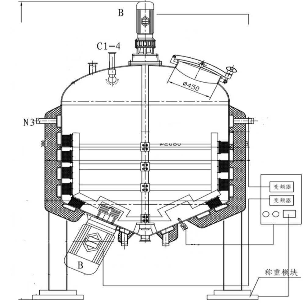 Steam Heating Tank Mixing Tank Ice Cream Tank Maturation Tank