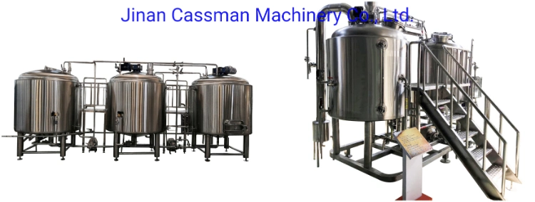 Industrial Stainless Steel Beer Brewing Equipment 1000L 1500L Brewhouse