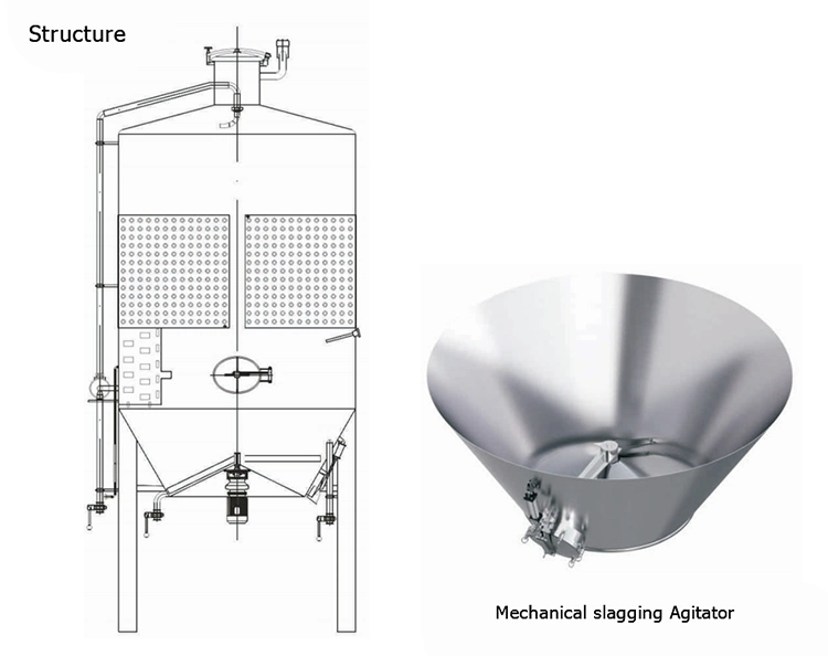 50-10000L Stainless Steel Conical End Wine Fermentation Tank