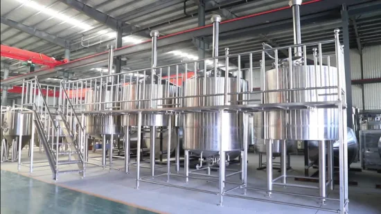 2000L Turnkey Project Industrial Beer Production Plant Beer Brewery Machine