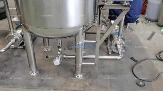 Stainless Steel Emulsify Tank Inline High Shear Mixer Homogenizer Mixing Tank for Hand Sanitizer Gel Alcohol