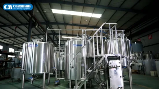 Industrial Stainless Steel Beer Brewing Equipment 1000L 1500L Brewhouse