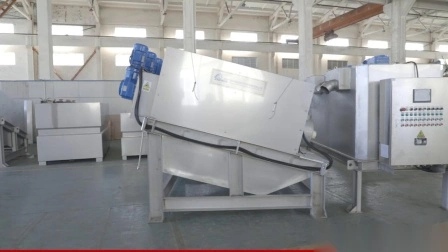 Compact Non-Clog Multi-Disc Screw Press Machinery Sewage Filter for Biochemical Pharmacy Sludge