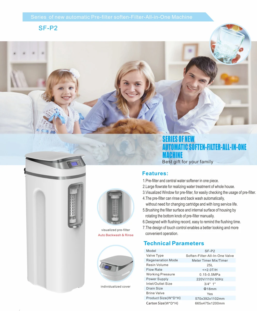 Pre-Filter and Water Softener Water Treatment Equipment