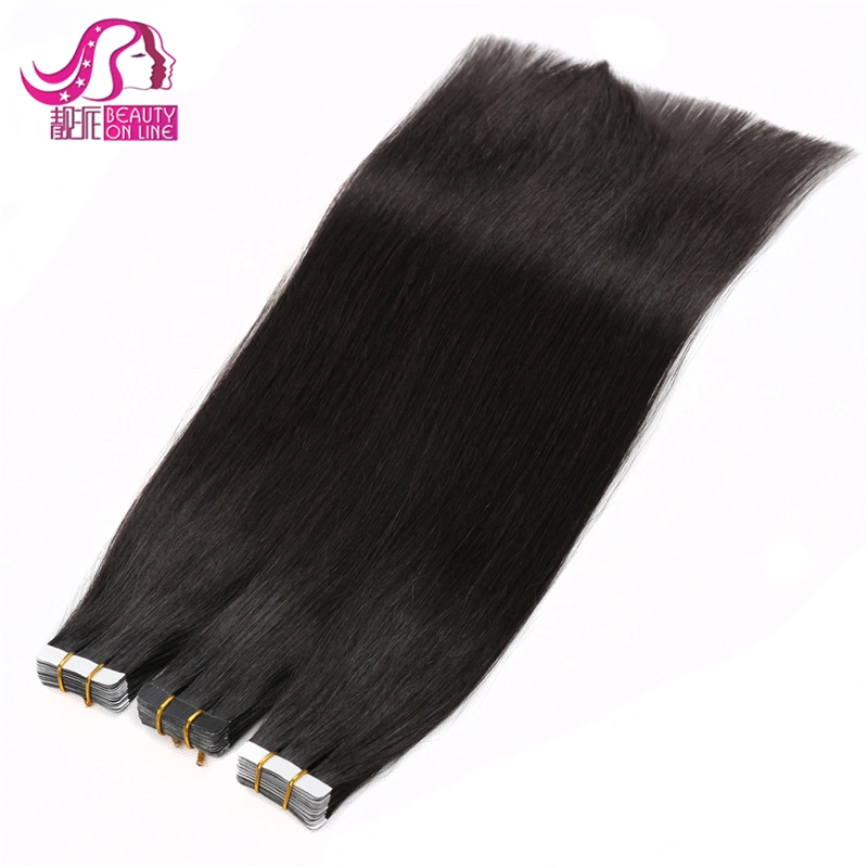 Wholesale 18&quot;-22&quot; in Stock 100% Remy Human Hair Tape Hair Extension Invisible Brazilian Double Sided Tape in Hair Extensions