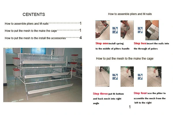 Factory Manufacture 4 Tiers 160 Capacity Battery Chicken Cages for Poultry Farm