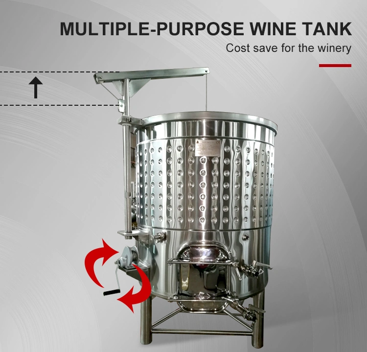 Corrosion Resistance Environmental Stainless Steel Variable Capacity Wine Tank