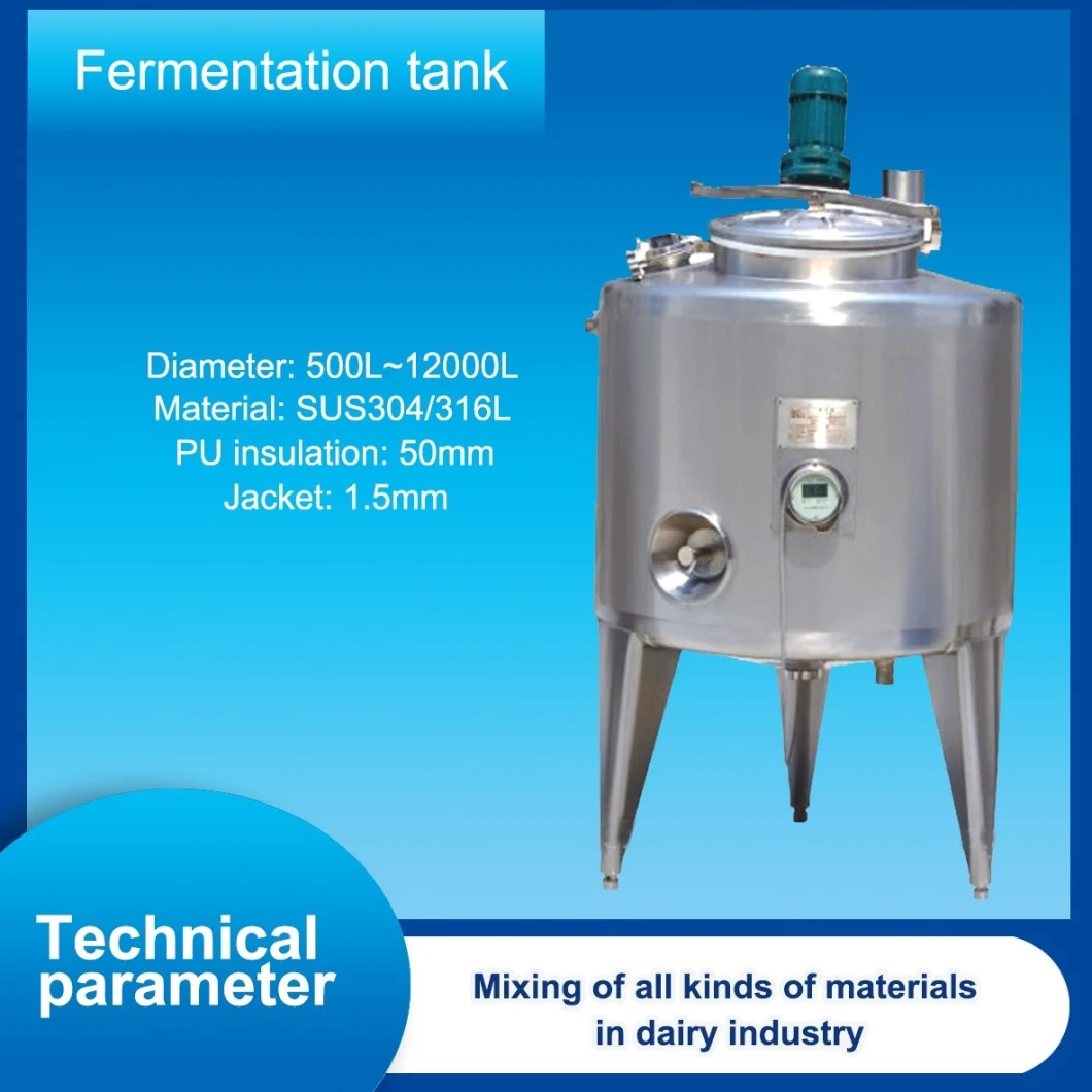 Advanced technique sus304 sus316l wine fermentation tank 3000L 6000L 9000L
