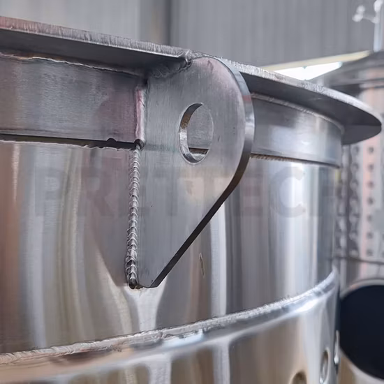 Sanitary Stainless Steel Open Top Wine Fermenter Variable Capacity Tank