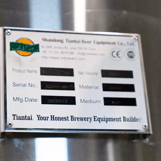Stainless Steel Brewhouse for Beer Production