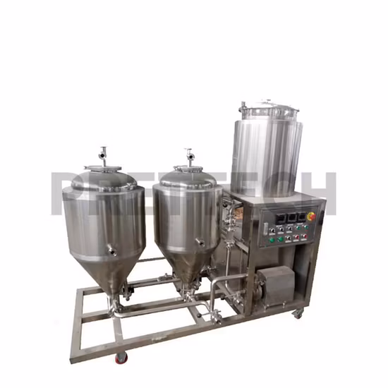 Pretank 4 in 1 Vessel System 100L Stainless Steel Beer Fermentation Tank Customized Beer Brewing System